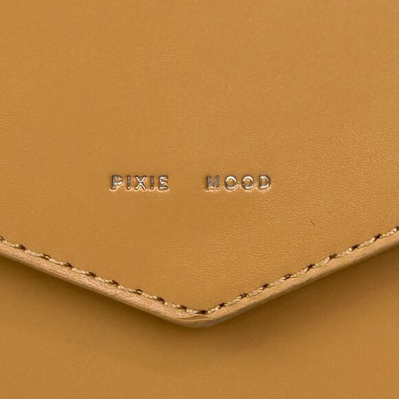 Pixie Mood Nadia Crossbody Bag Sand Beige Vegan Leather Purse Flap Closure Small - Picture 7 of 14